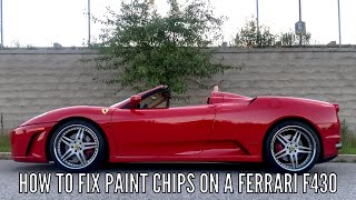 How To Fix Paint Chips On A Ferrari F430 Ferrari Touch Up Paint