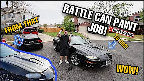 F-Body CAMARO SS SLP Gets A (RUST-OLEUM TURBO CAN) Paint Job!