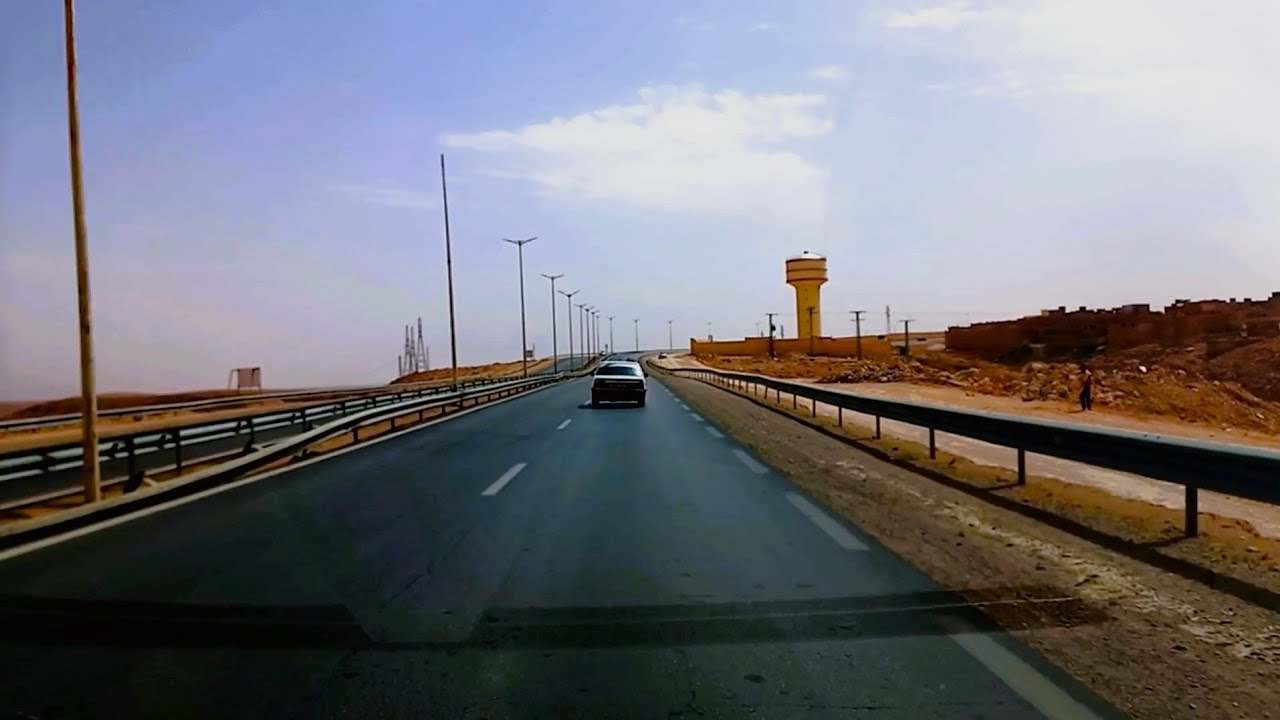 شاهدو جانب من الطريق شمال جنوب عند مخرج مدينة غرداية بإتجاه ولاية المنيعة