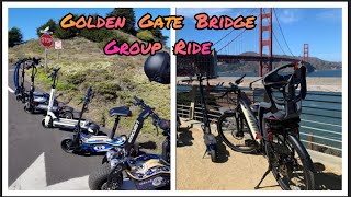 Group Ride / Crossing Golden Gate Bridge / Point Bonita Lighthouse / Electric Scooter / E-bike