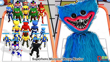 Superhero Monster Merge Master: Games All Levels (iOS,Android) Part 2