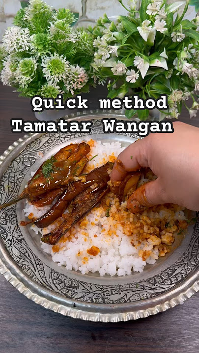Quickest method to make tomatoes and brinjal in Kashmiri style. #kashmir #kashmiri