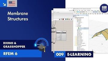 RFEM 6 Tutorial with Rhino & Grasshopper | 009 Membrane Structures