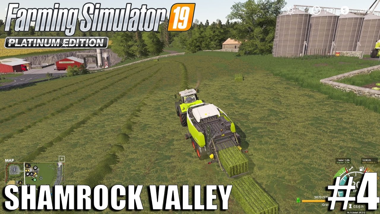 Huge Grass Baling for the Sheep | Shamrock Valley | Timelapse #4 | FS19 | Farming Simulator 19