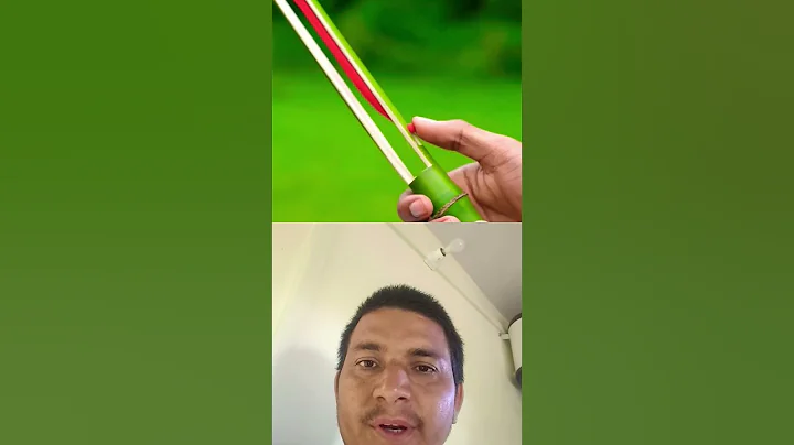 diy bamboo slingshots with slingel bamboo stick #slingshots #bambooart #bamboo #bamboorod