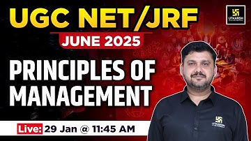 Principles of Management | Paper 2 Commerce  | UGC NET JRF | By Yogesh Sir