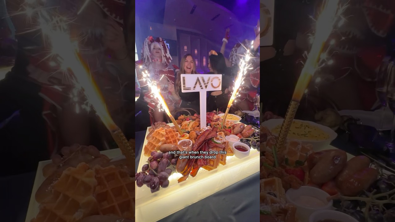 Lava party brunch in Las Vegas #Shorts #LasVegas