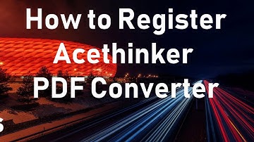 How to Register Acethinker PDF Converter on Windows