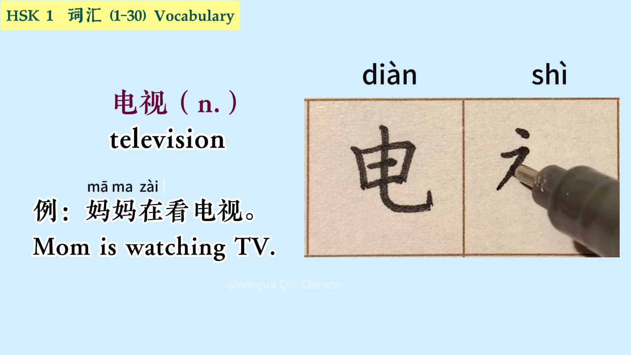 HSK1 Top 30 Words: Learn How to Write and Use Them