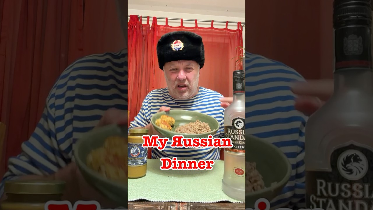My Яussian Dinner #crazyrussiandad #dinner #russianfood #russia #russian