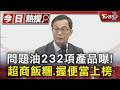 問題油232項產品曝! 超商飯糰.握便當上榜｜TVBS新聞 @TVBSNEWS01