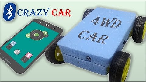 Arduino Project Bluetooth Controlled 4WD Crazy Car control with your smartphone