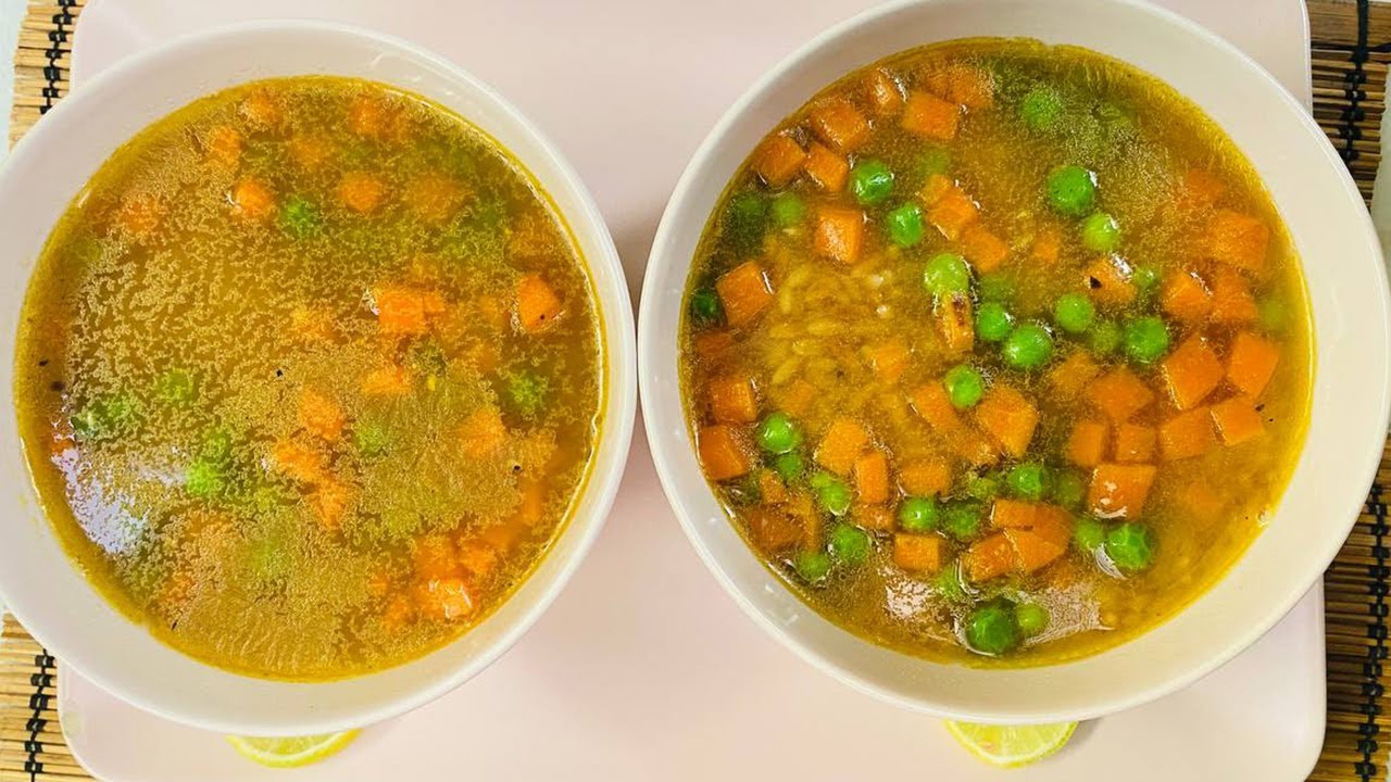 طريقة عمل شوربة لسان عصفور بالخضار | العزومة مع الشيف فاطمة أبو حاتي