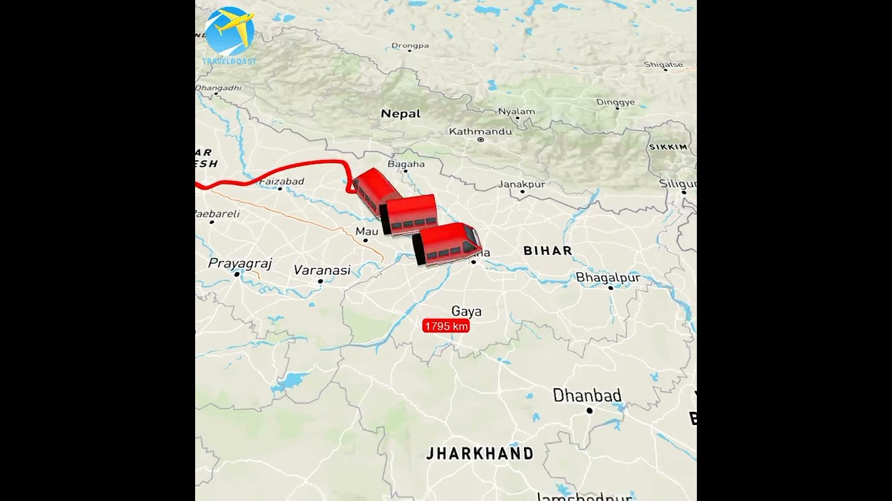 19601 Udaipur City New Jalpaiguri Express || Route