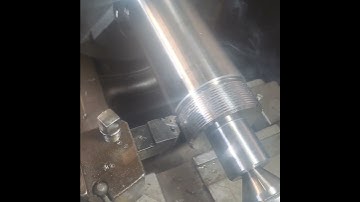 Amazing heavy engineering thread cutting on lathe #creative #engineering #lathe #design #handmade