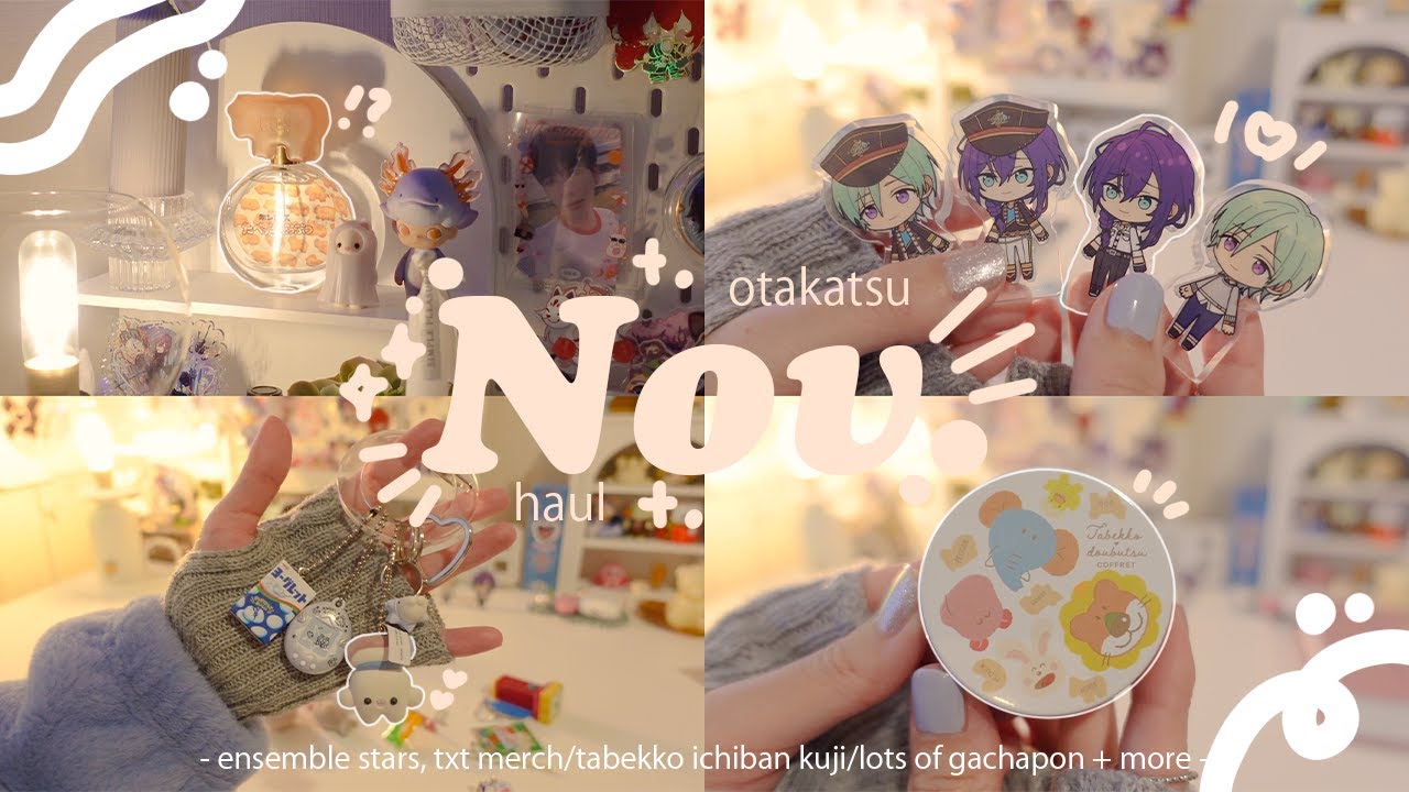 １１月のオタ活購入品いろいろ 🍪 ˎˊ˗┊あんスタアニメイト,たべっ子どうぶつ一番くじ,txtツアーグッズ,ガチャポン etc. (ENG