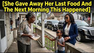 She Fed the Blind Girl Her Own Lunch—Three Days Later, Black SUVs Filled Her Street Quietly