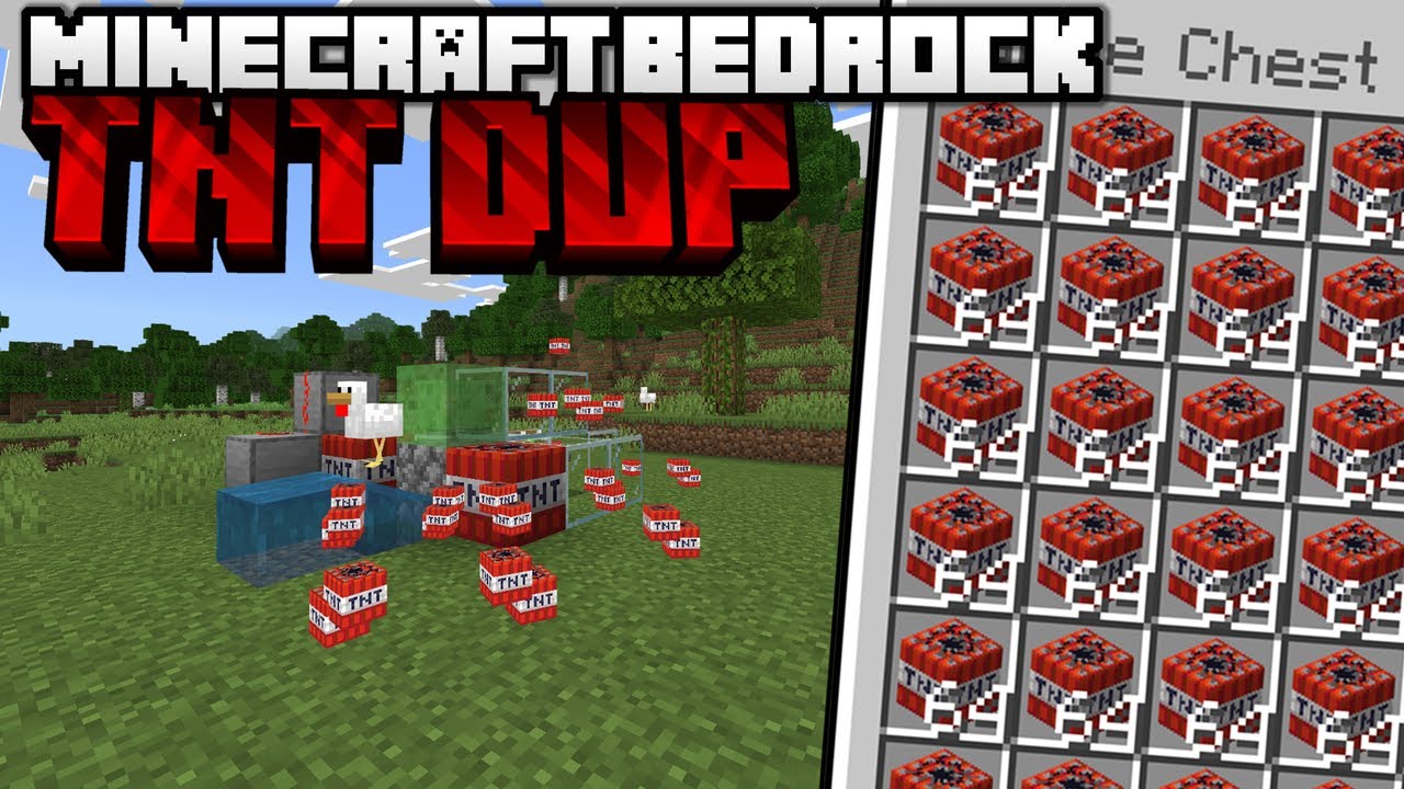 DUPLICATEUR DE TNT SUR BEDROCK !!!
