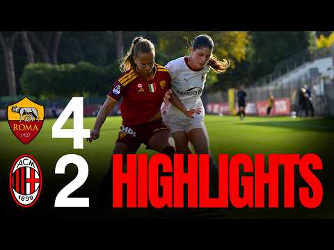 Roma W 4-2 Milan W | GRIMSHAW carries Milan, but Roma wins | Serie A Women Highlights