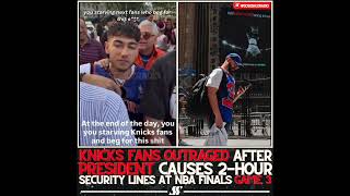 KNICKS FANS FURIOUS AS PRESIDENT TURNS NBA FINALS GAME 3 INTO FULL SECURITY LOCKDOWN!