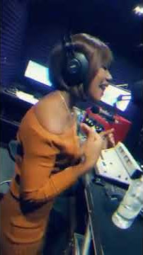 Trishindi at Mello FM Singing her new song entitled  'Thankful'