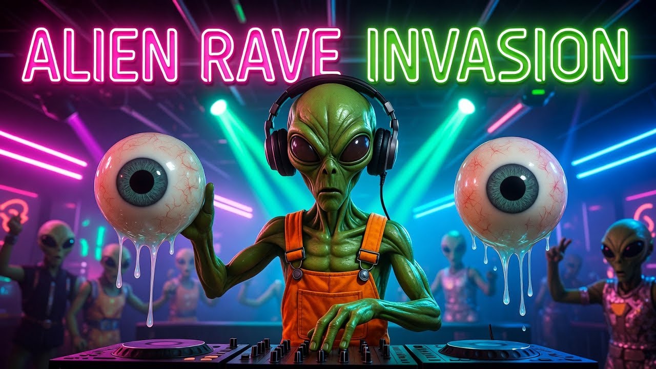 Alien Cat Rave ALIEN RAVE INVASION 👽💥 (Neon Reverie) - YouTube