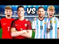 1 TAG Leben tauschen mit RONALDO und MESSI! 😱