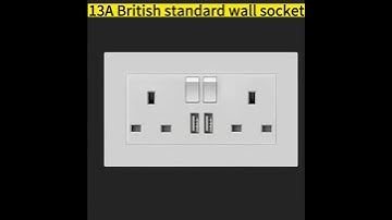 13A British standard wall socket Two-digit three-hole USB-C distributor company exporter importer