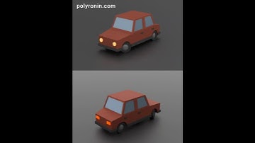 How to Make a Low Poly Car in Blender #blender3d #blendertutorial #3dmodeling