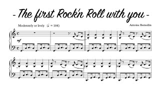 The first Rock'n Roll with You - Antoine Bernollin - Piano Solo - with sheet music.Partition