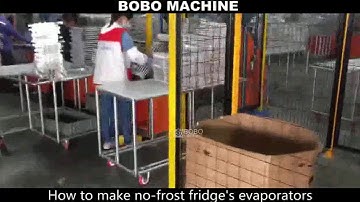 How to make aluminum fin evaporators for no frost fridge