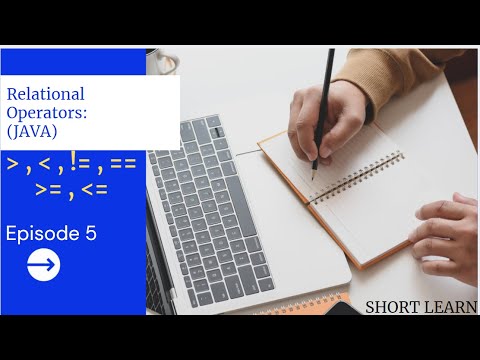 Relational operator in java - YouTube