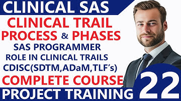 CDISC SDTM ADaM Online Training👍SAS Clinical Projects Training👌Clinical SAS Training by Experts - 22