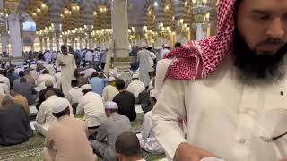 Beginilah Suasana Adzan Maghrib dan Buka Puasa Syawal di Masjid Nabawi Madinah