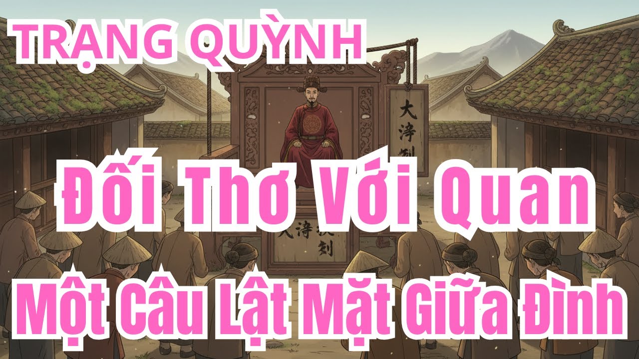 Trạng Quỳnh Đối Thơ Với Quan, Một Câu Lật Mặt Giữa Đình