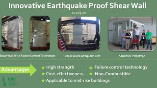 UNT Three Minute Thesis   Innovative Earthquake Proof Shear Wall 1