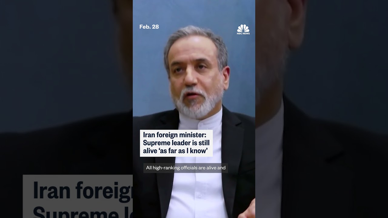 Iran foreign minister: Supreme leader is still alive ‘as far as I know’