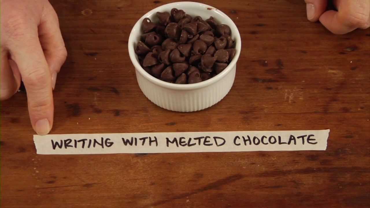 Writing With Melted Chocolate