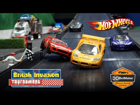 Hot Wheels British Car Race (R1 H5-67) Diecast Tournament Racing