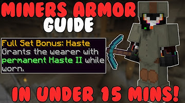 How to get MINERS ARMOR fast! | Hypixel Skyblock (Guide)