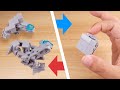 How to build LEGO brick mini cube transformer robot MOC - Cubird