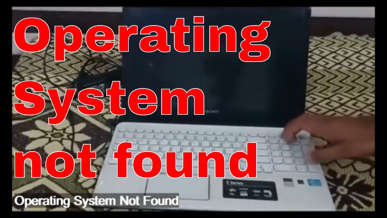 operating system not found windows 8 sony vaio solucion