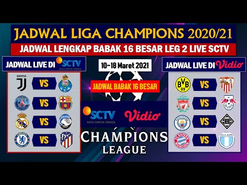 Jadwal 16 Besar Liga Champion Leg 2 Malam ini LIVE SCTV, PSG vs Barca, Madrid vs Atalanta | UCL 2021