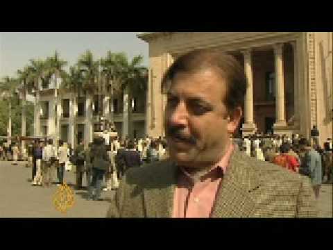 احتجاجات باكستانية على حظر شريف - 26 فبراير 2009