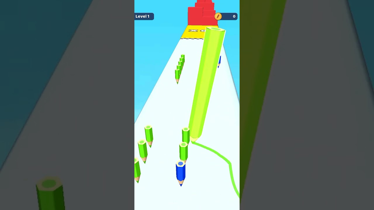 Color Pencil Run Level 1 Gameplay Walkthrough Android 