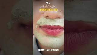Turmeric Facial Wax -5 Minute Painless Herbal Wax  | Herbal, Painless & Easy | TheWellnessShop