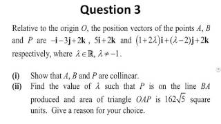 2016 SH1 Vectors Assignment Q3