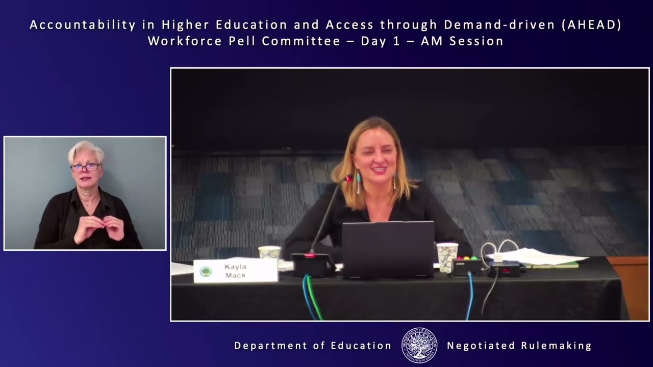 Accountability in Higher Ed and Access through Demand-driven Workforce Pell, Session 2, 01/05/26 AM