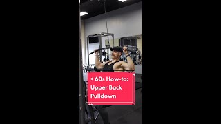 Upper Back Pulldown - Under 60s How-to - Schaum Fitness
