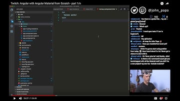 Twitch: Angular with Angular Material from Scratch - part 1/n